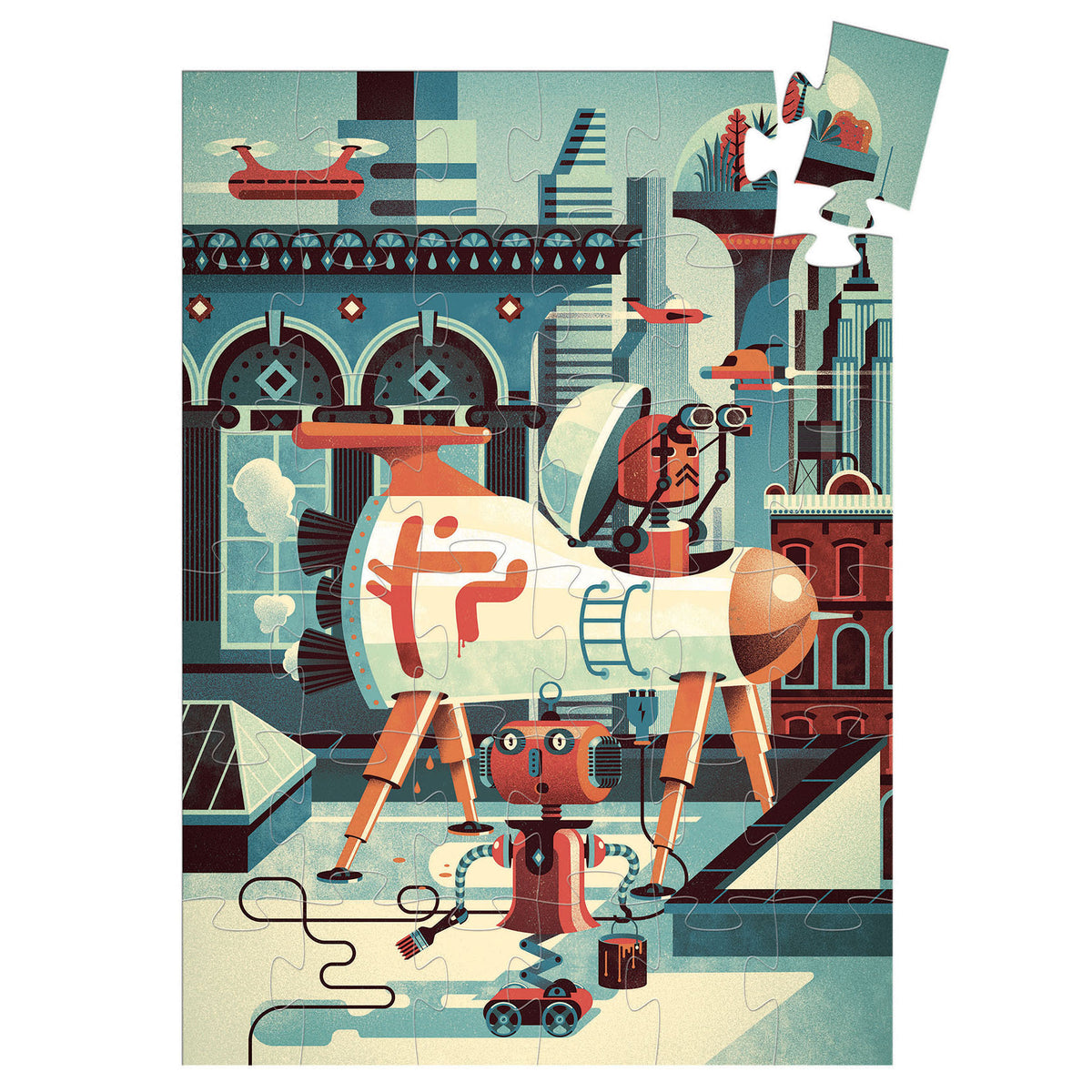 Puzzle Bob Il Robot - 36 pezzi - Djeco - immagine 4