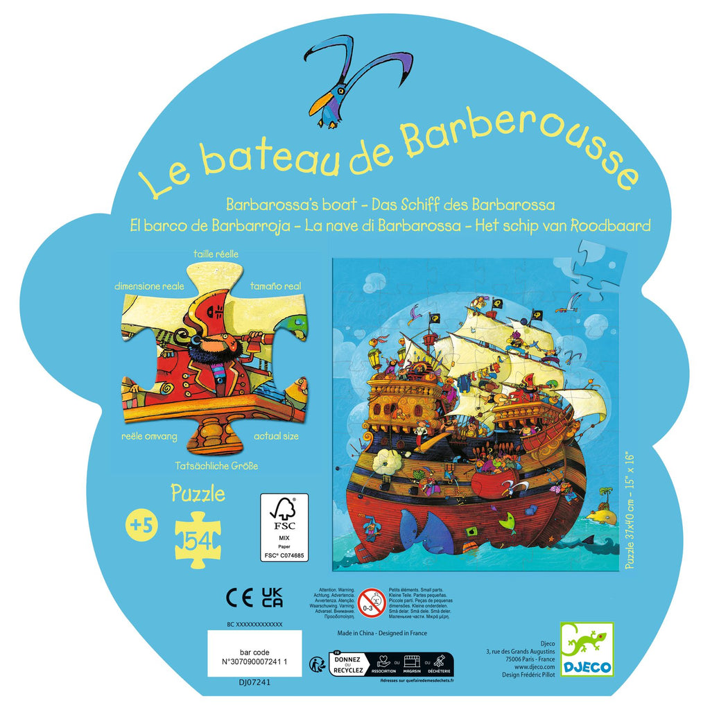 Puzzle Nave di Barbarossa - 54 pezzi