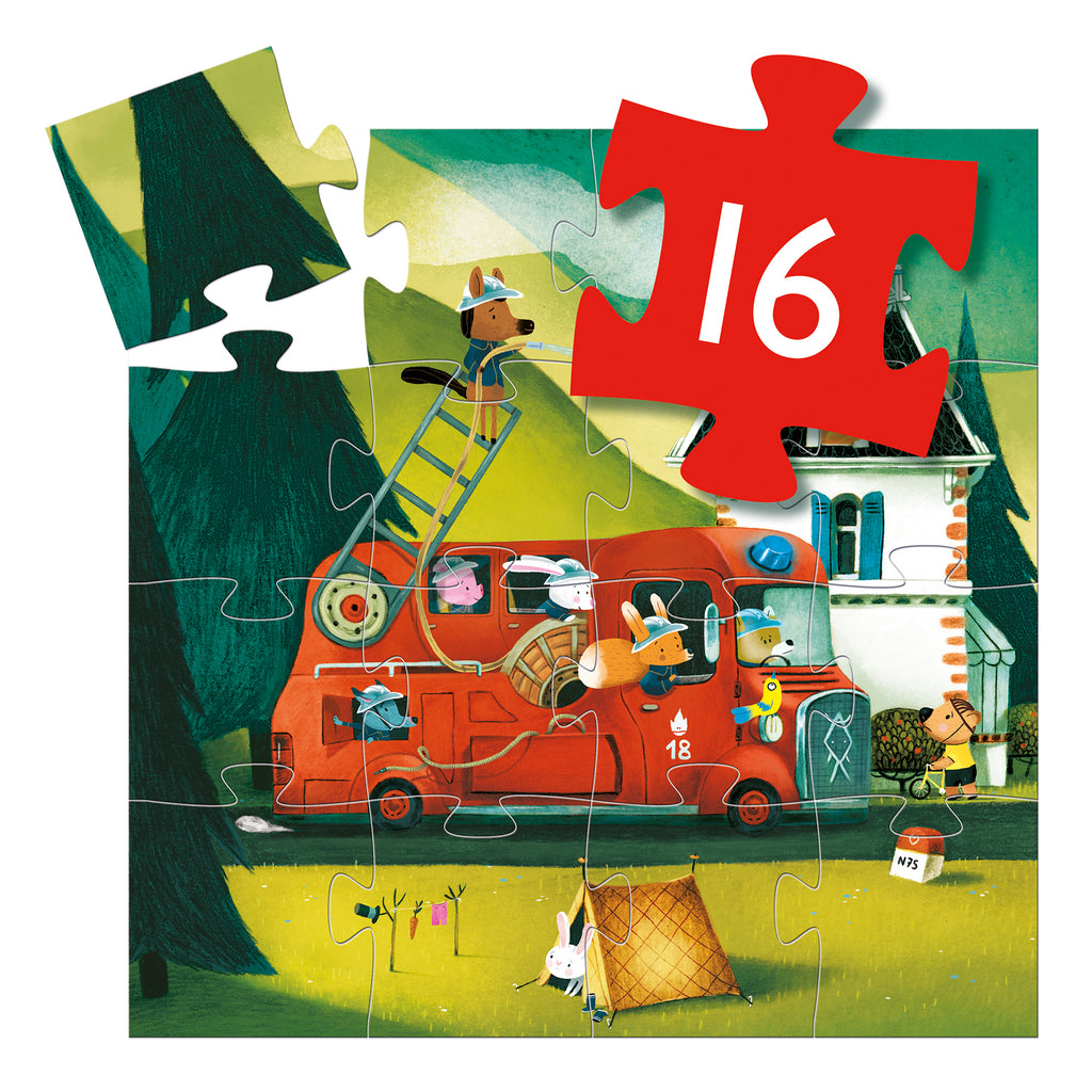 Puzzle Pompieri - 16 pezzi 