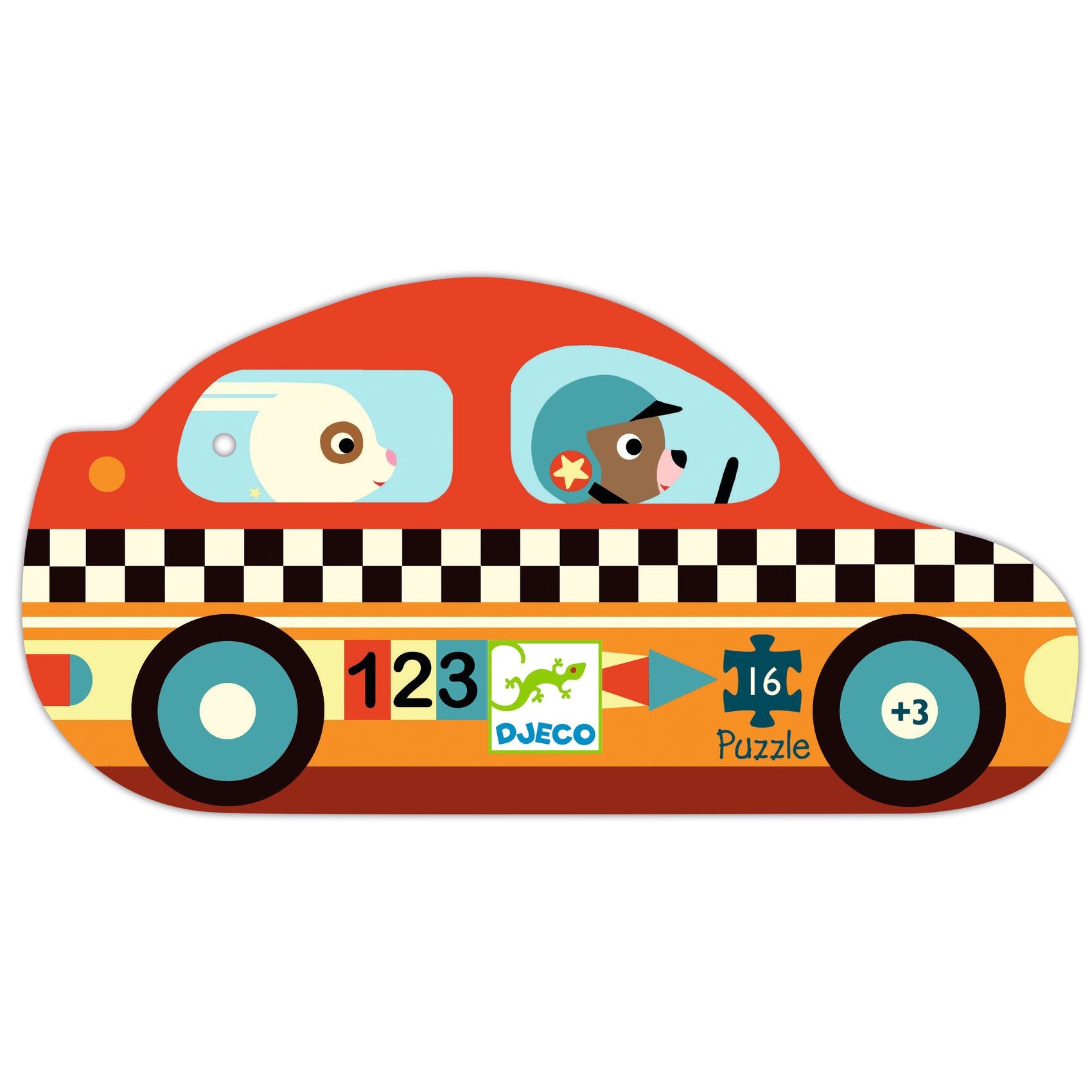 Puzzle Auto da Corsa - 16 pezzi