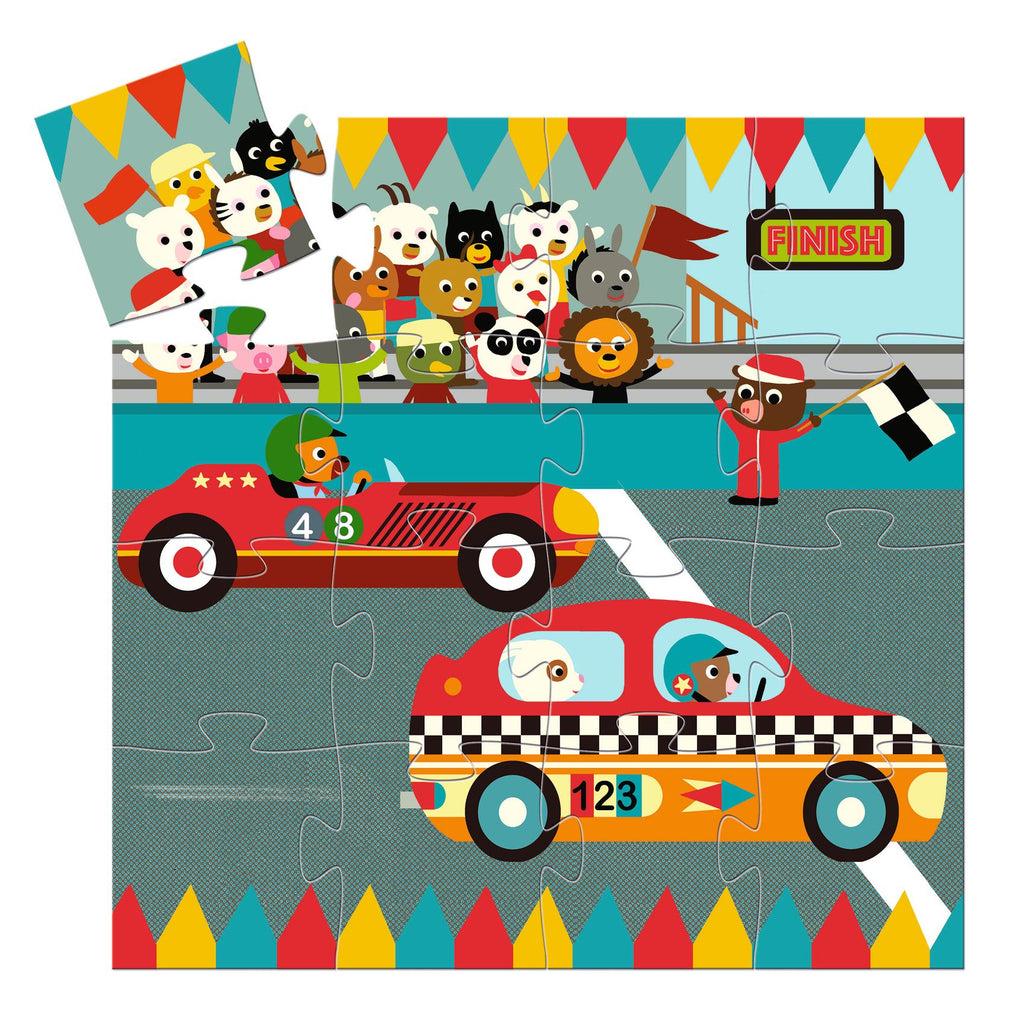 Puzzle Auto da Corsa - 16 pezzi