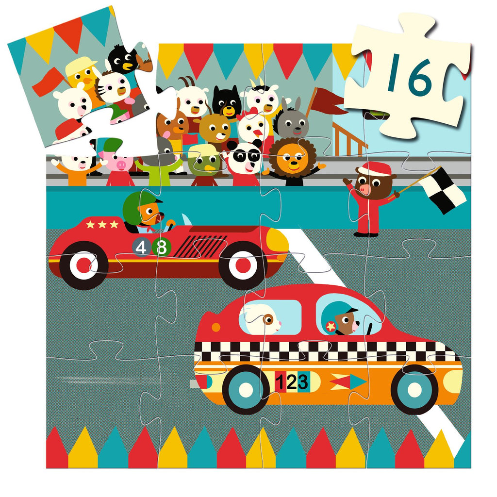 Puzzle Auto da Corsa - 16 pezzi