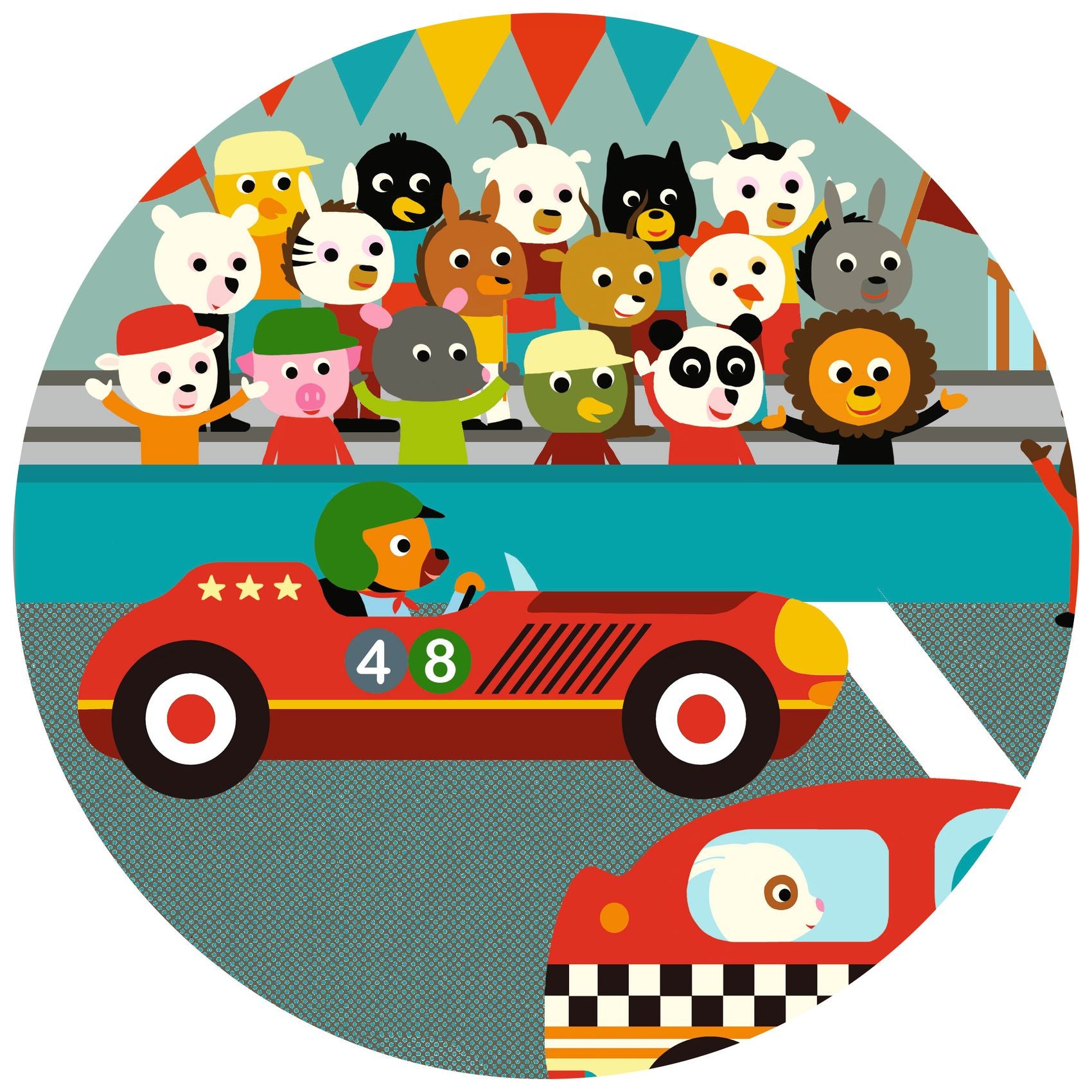 Puzzle Auto da Corsa - 16 pezzi