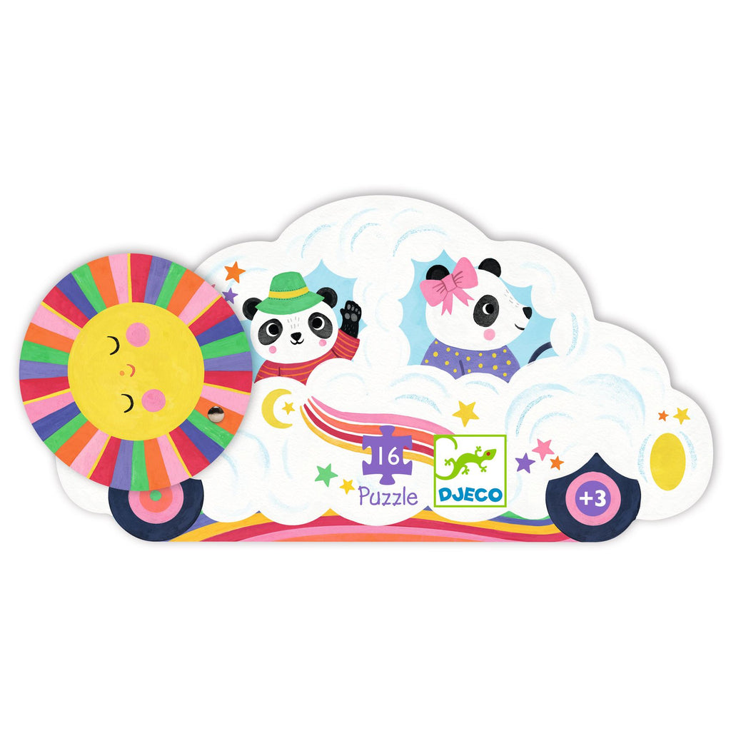 Puzzle sagomato Voiture Nuage - 16 pezzi