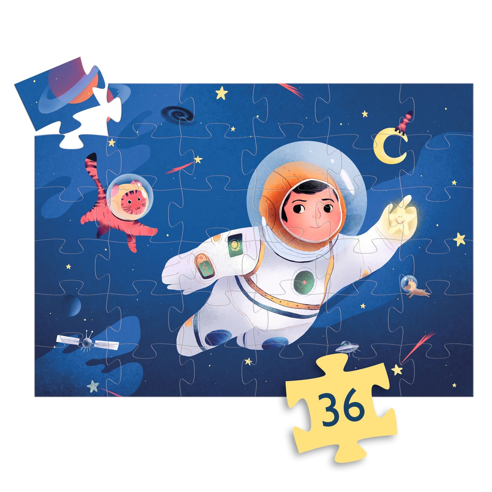 Un astronauta sulla Luna - Puzzle 36 pezzi