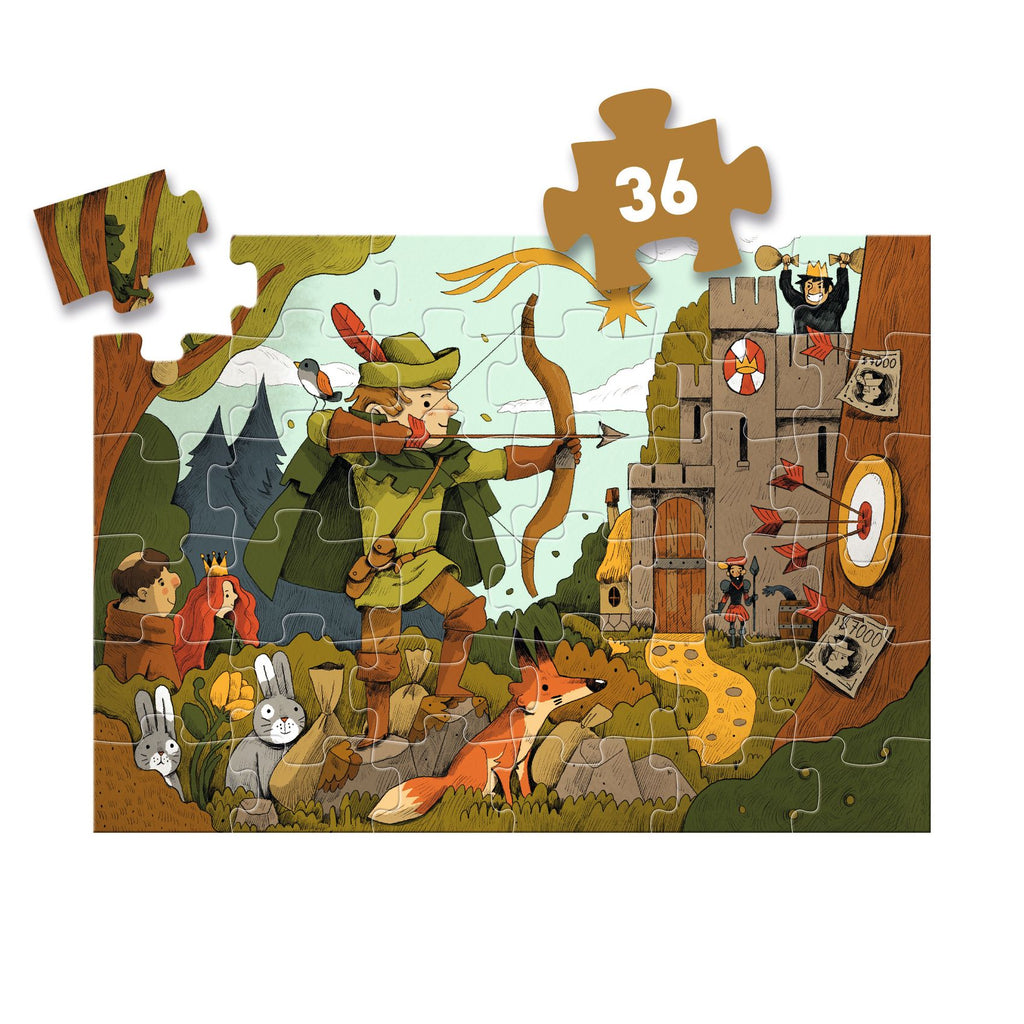 Puzzle 36 pezzi - Robin Hood - Djeco - immagine 4