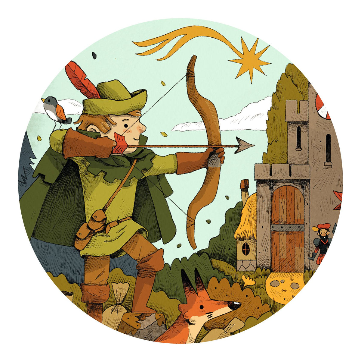 Puzzle 36 pezzi - Robin Hood - Djeco - immagine 3