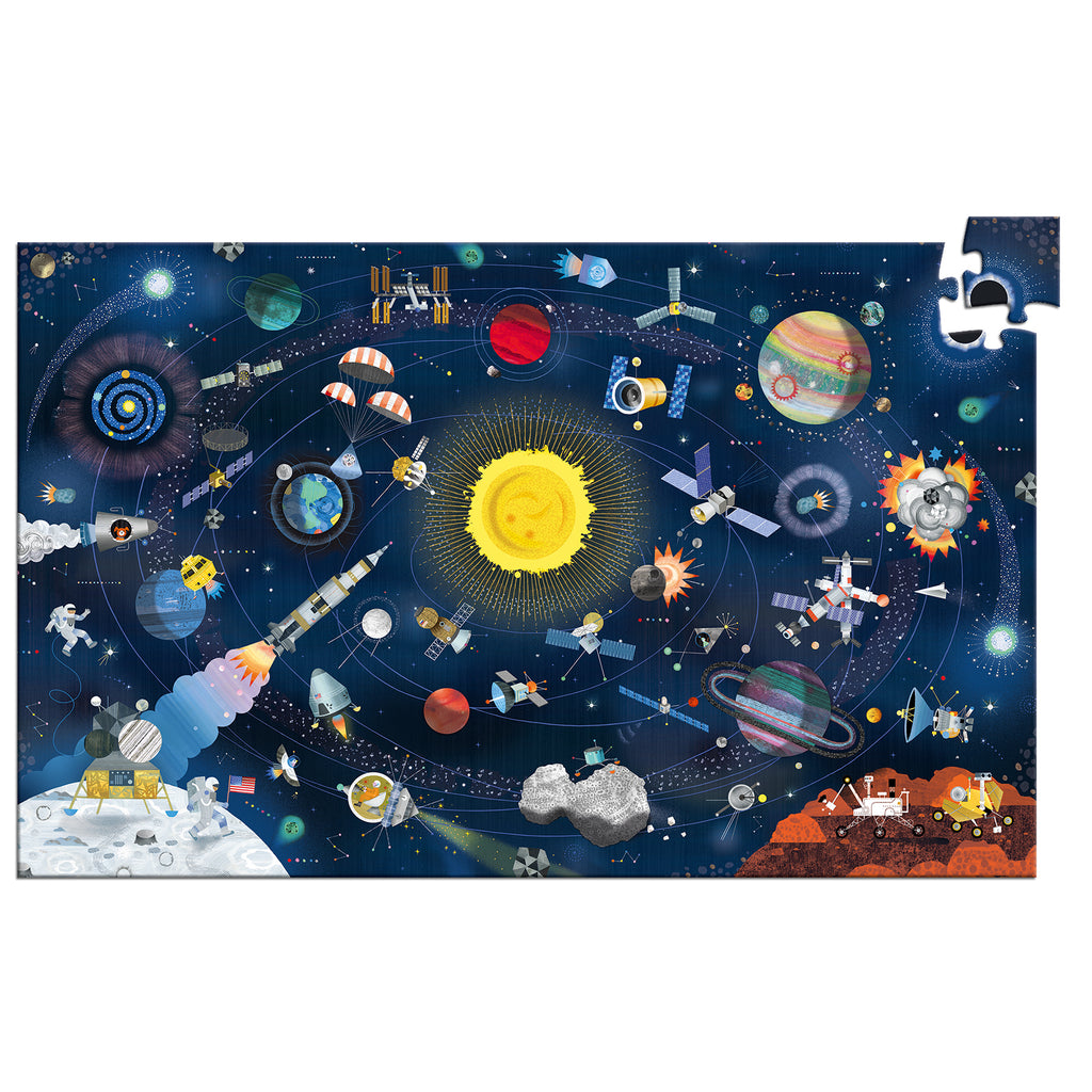 Puzzle d'Osservazione Lo Spazio con libretto - 200 pezzi