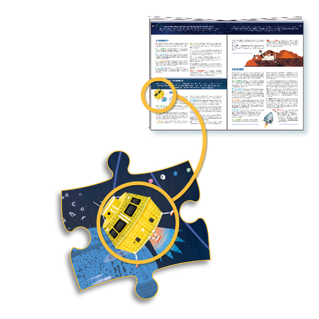 Puzzle d'Osservazione Lo Spazio con libretto - 200 pezzi