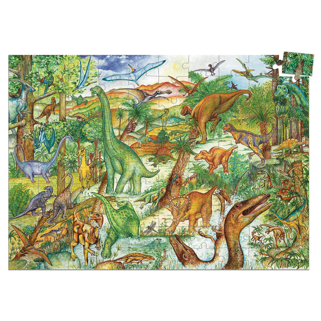 Puzzle Dinosauri con libretto - 100 pezzi