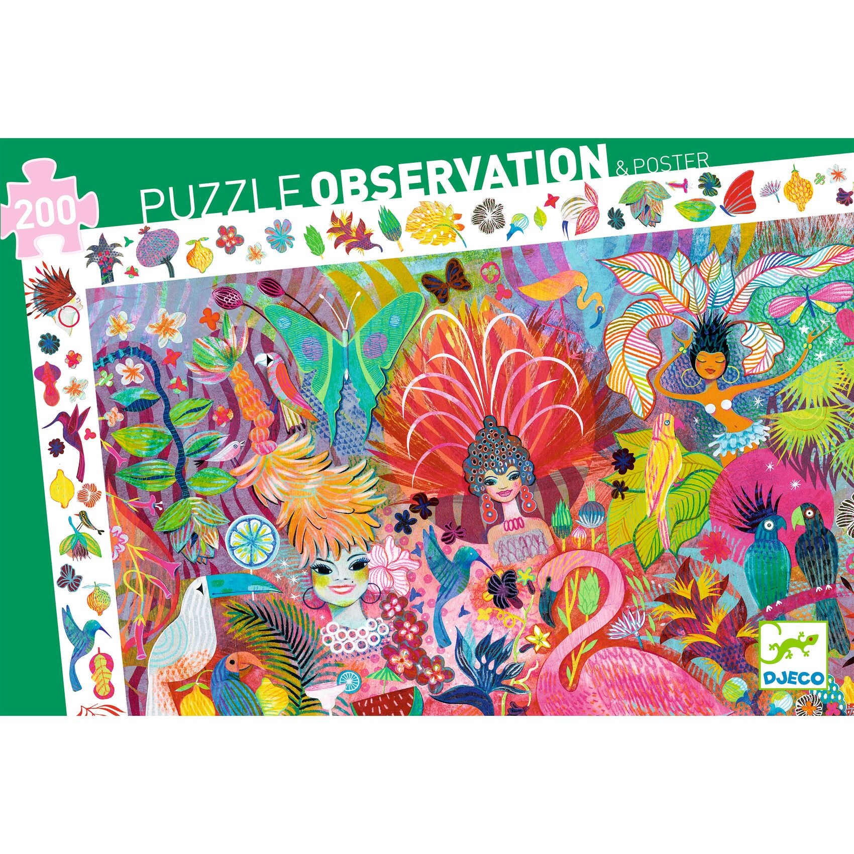 Puzzle d'Osservazione Carnevale di Rio - 200 pezzi