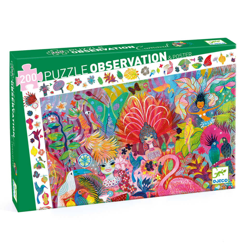 Puzzle d'Osservazione Carnevale di Rio - 200 pezzi