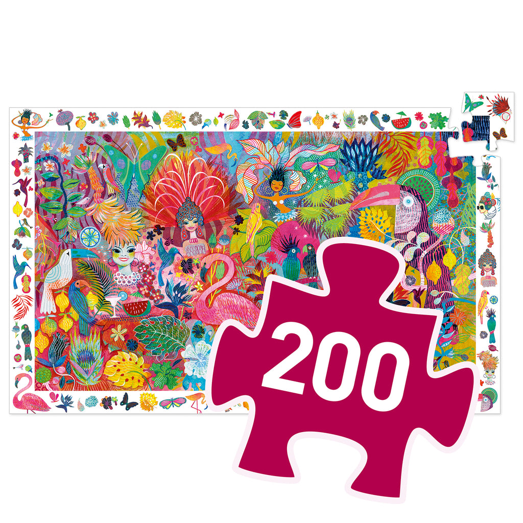 Puzzle d'Osservazione Carnevale di Rio - 200 pezzi