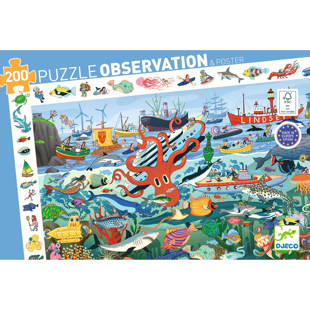 Les secrets de la mer – Puzzle 200 pezzi