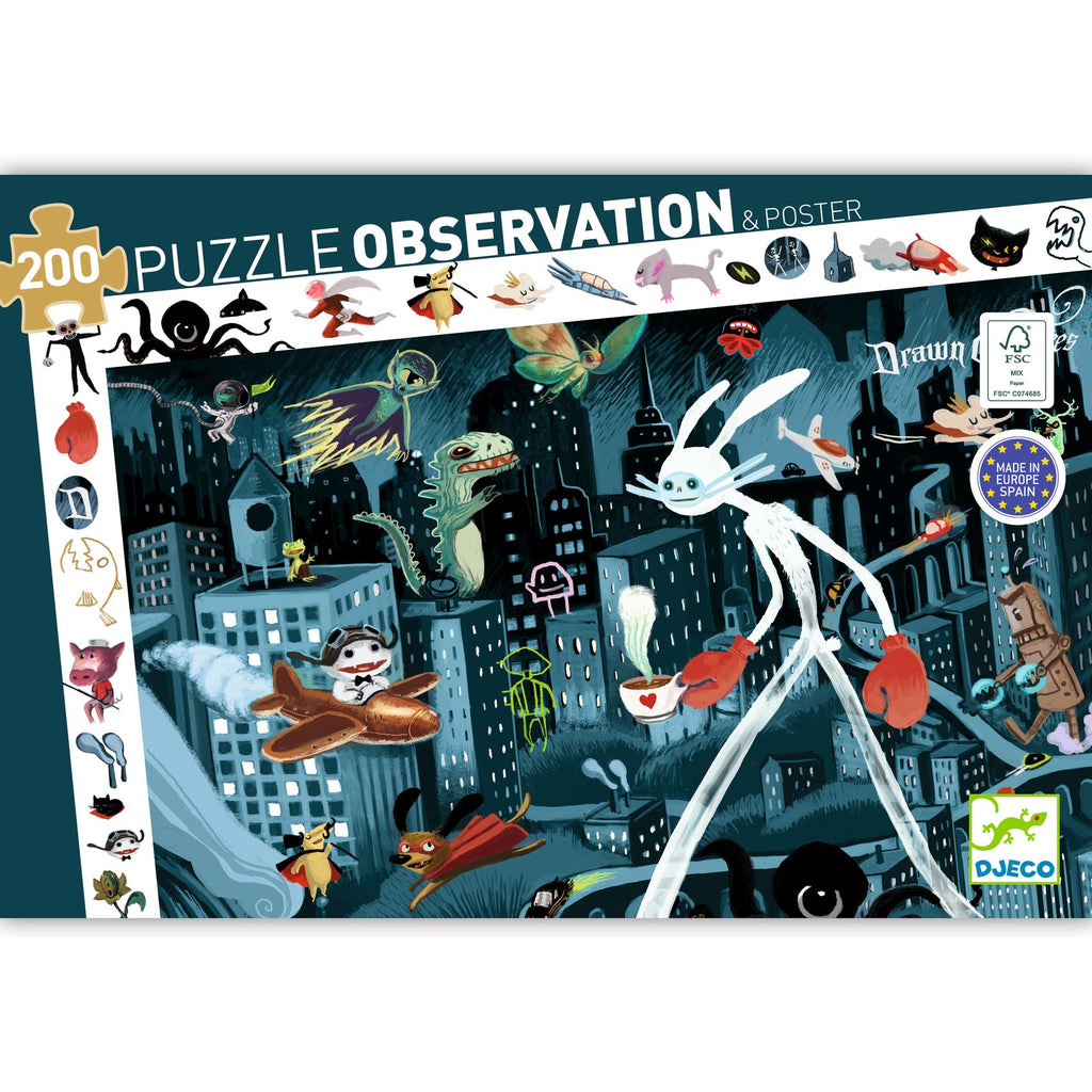 Puzzle panoramico 200 pezzi Night City