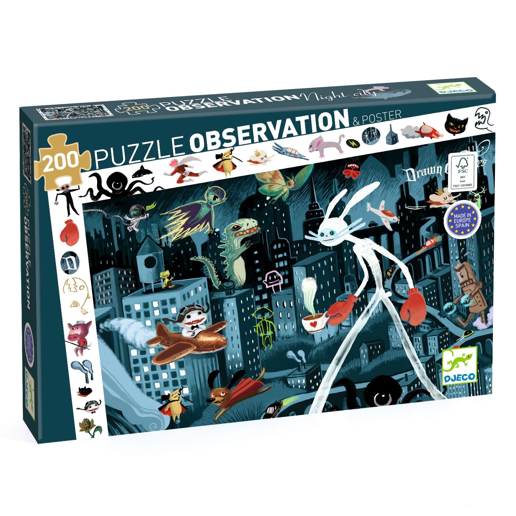 Puzzle panoramico 200 pezzi Night City