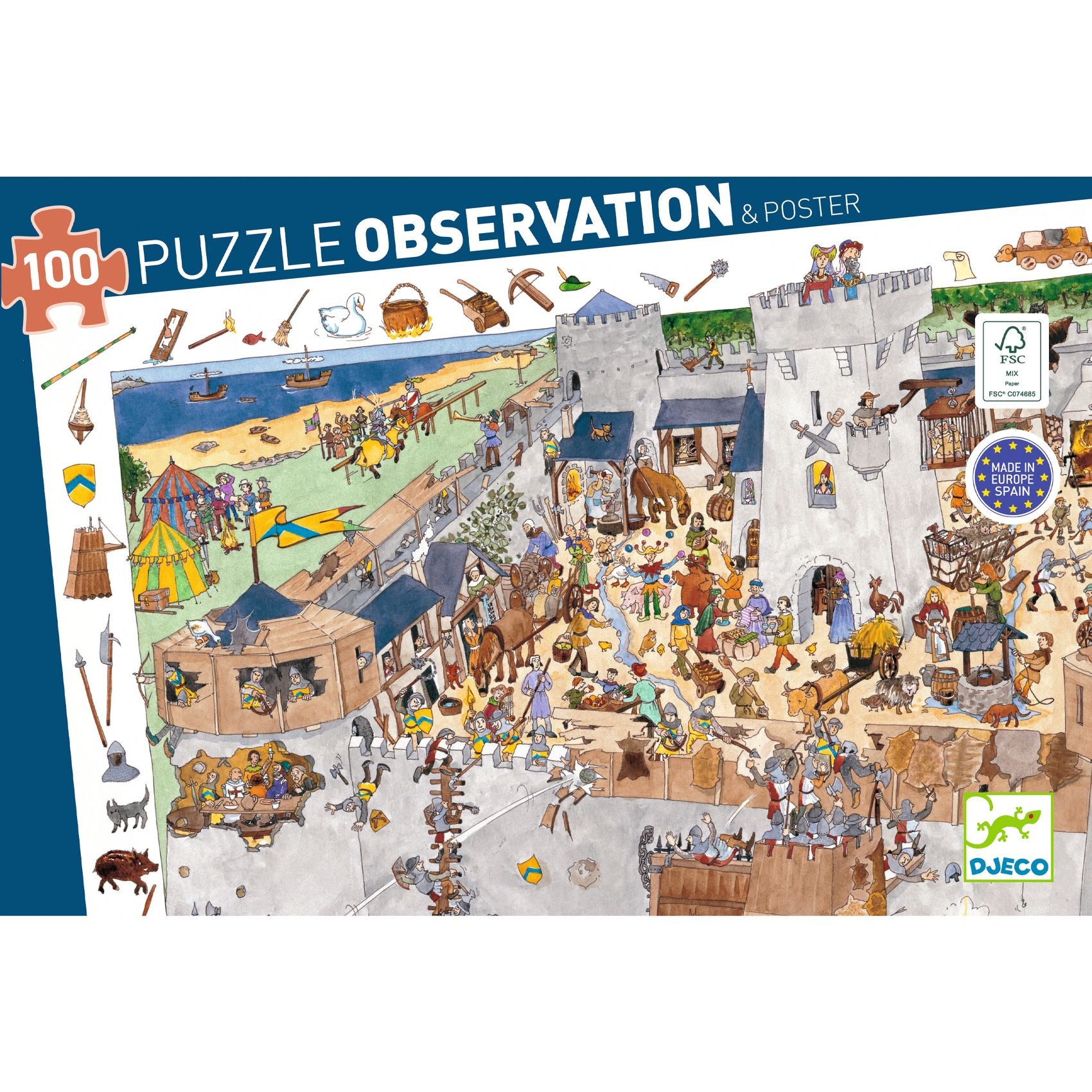 Puzzle d'Osservazione Il Castello - 100 pezzi