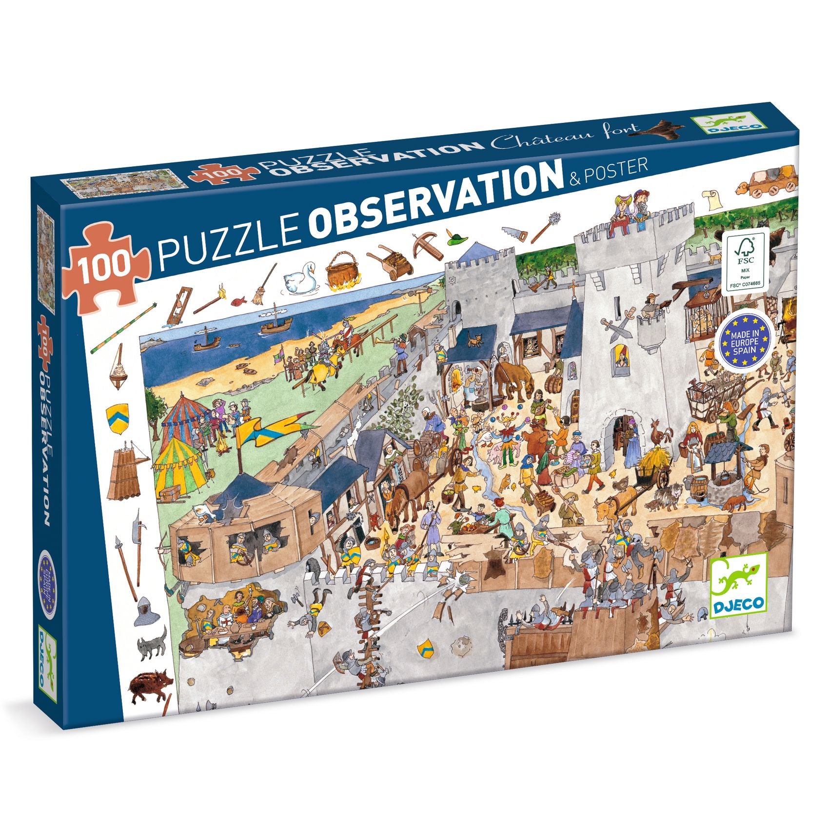 Puzzle d'Osservazione Il Castello - 100 pezzi 