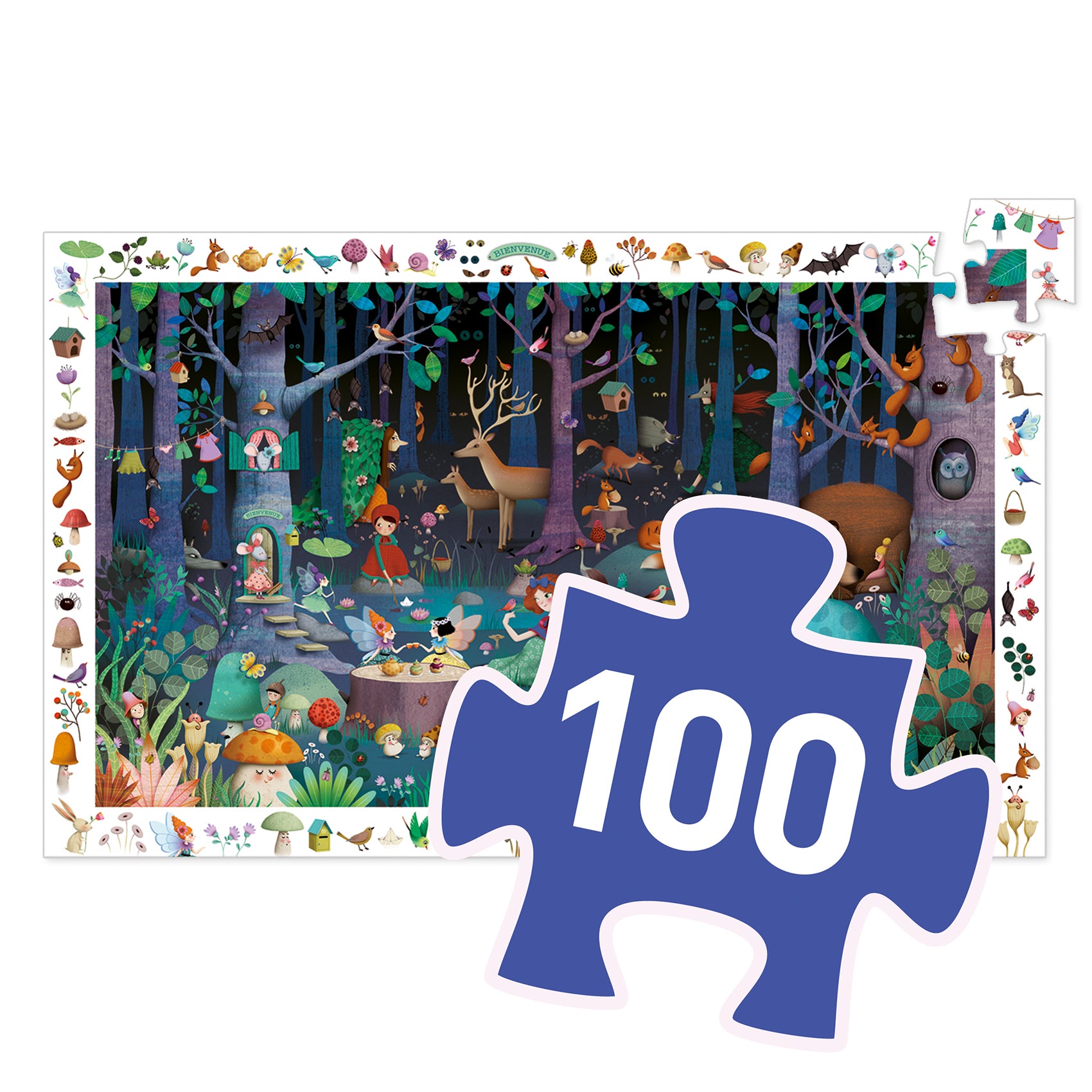 Puzzle d'Osservazione La Foresta Incantata - 100 pezzi