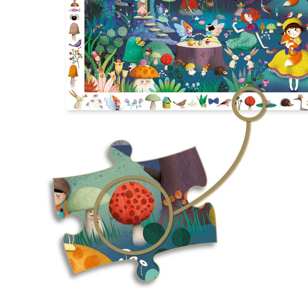 Puzzle d'Osservazione La Foresta Incantata - 100 pezzi
