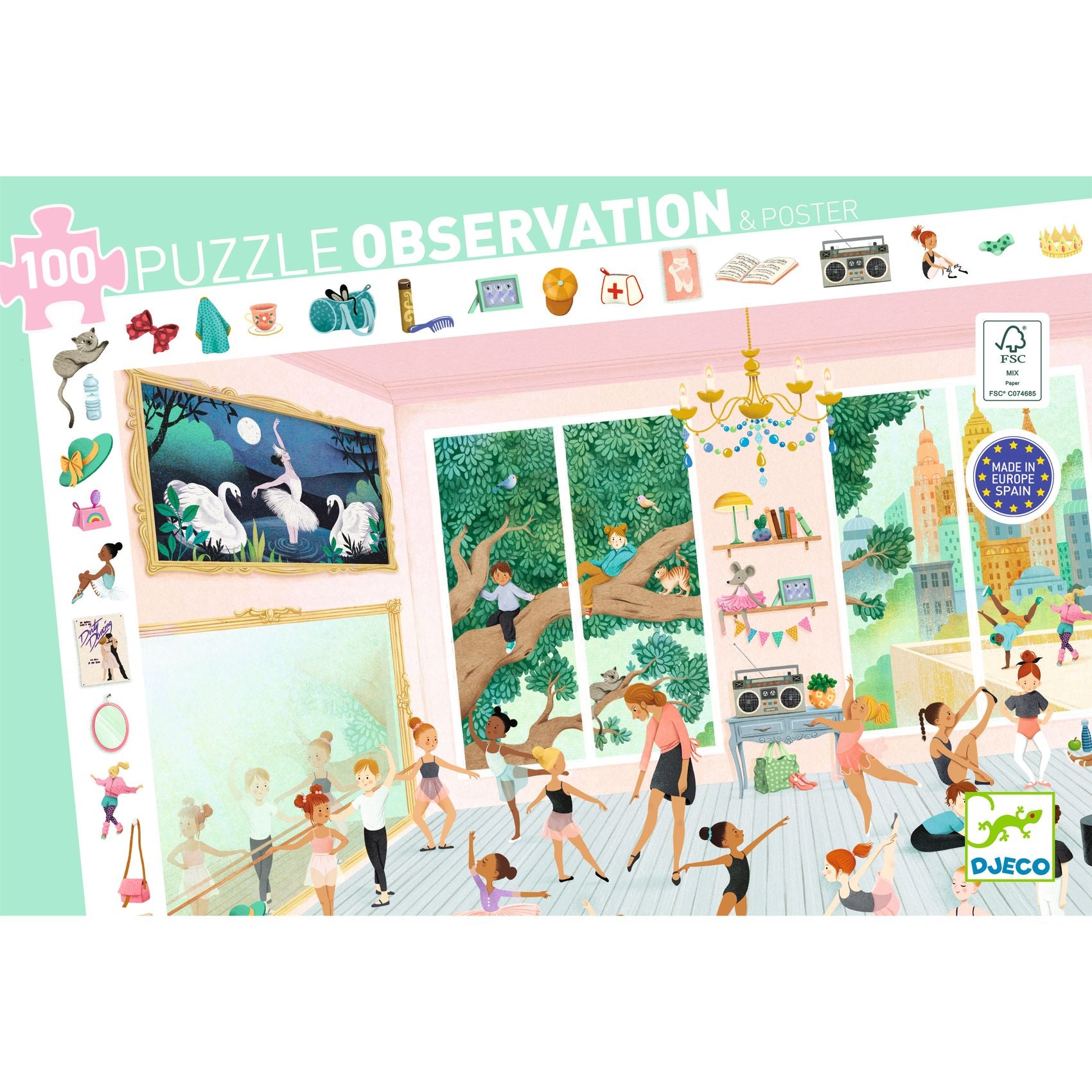 Puzzle d'Osservazione Scuola Di Danza - 100 pezzi