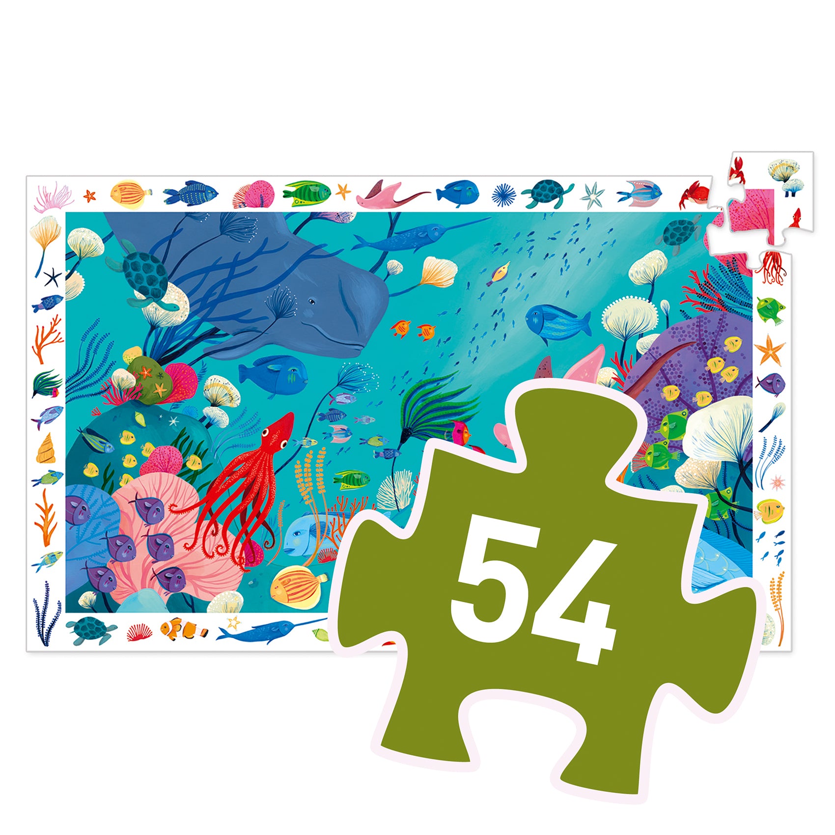 Puzzle d'Osservazione Acquatico - 54 pezzi