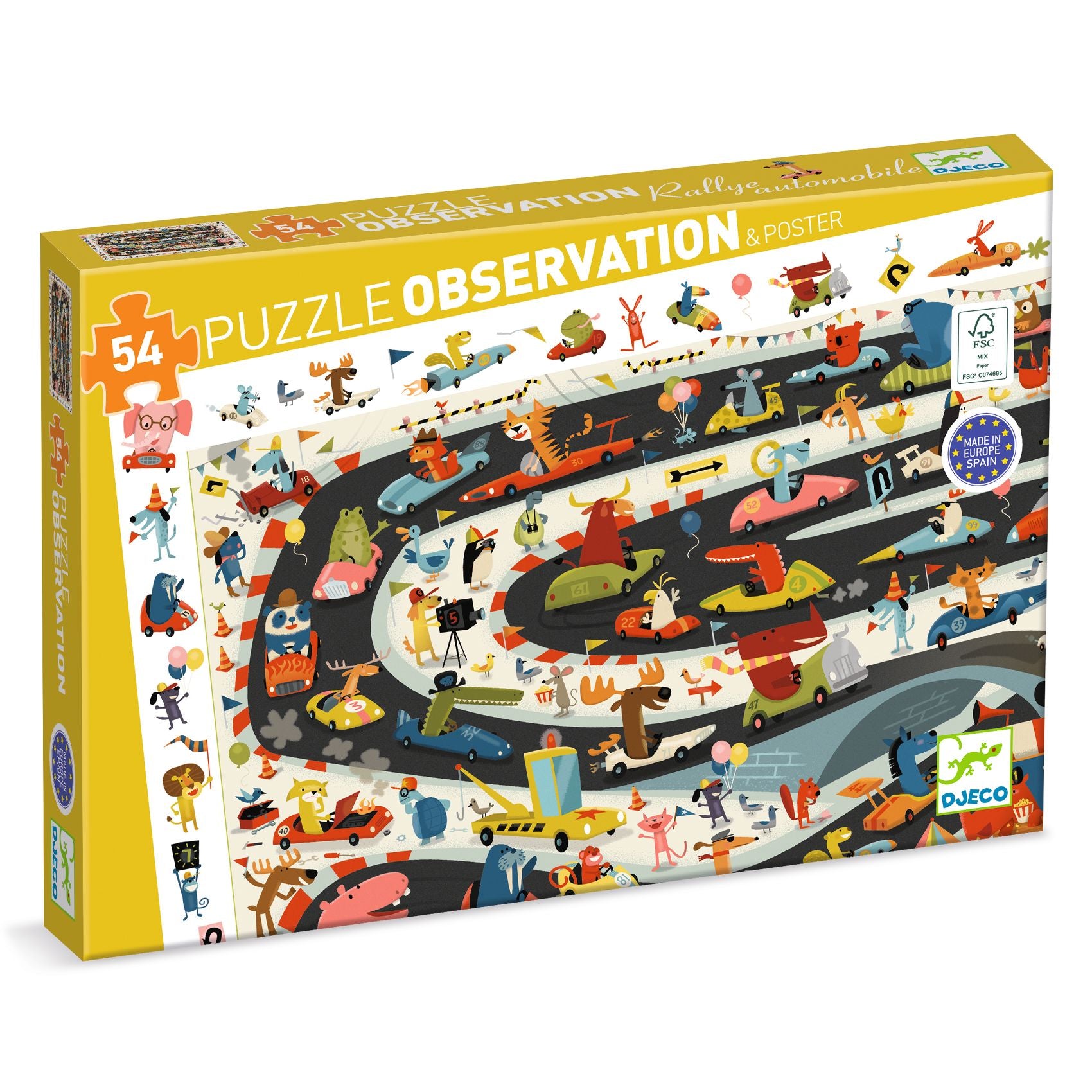 Puzzle d'Osservazione Rally Automobilistico - 54 pezzi