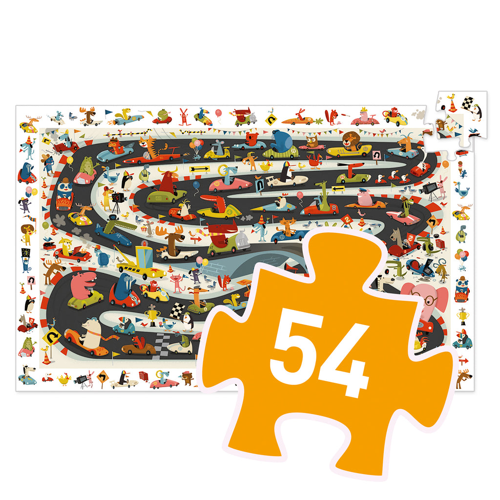 Puzzle d'Osservazione Rally Automobilistico - 54 pezzi