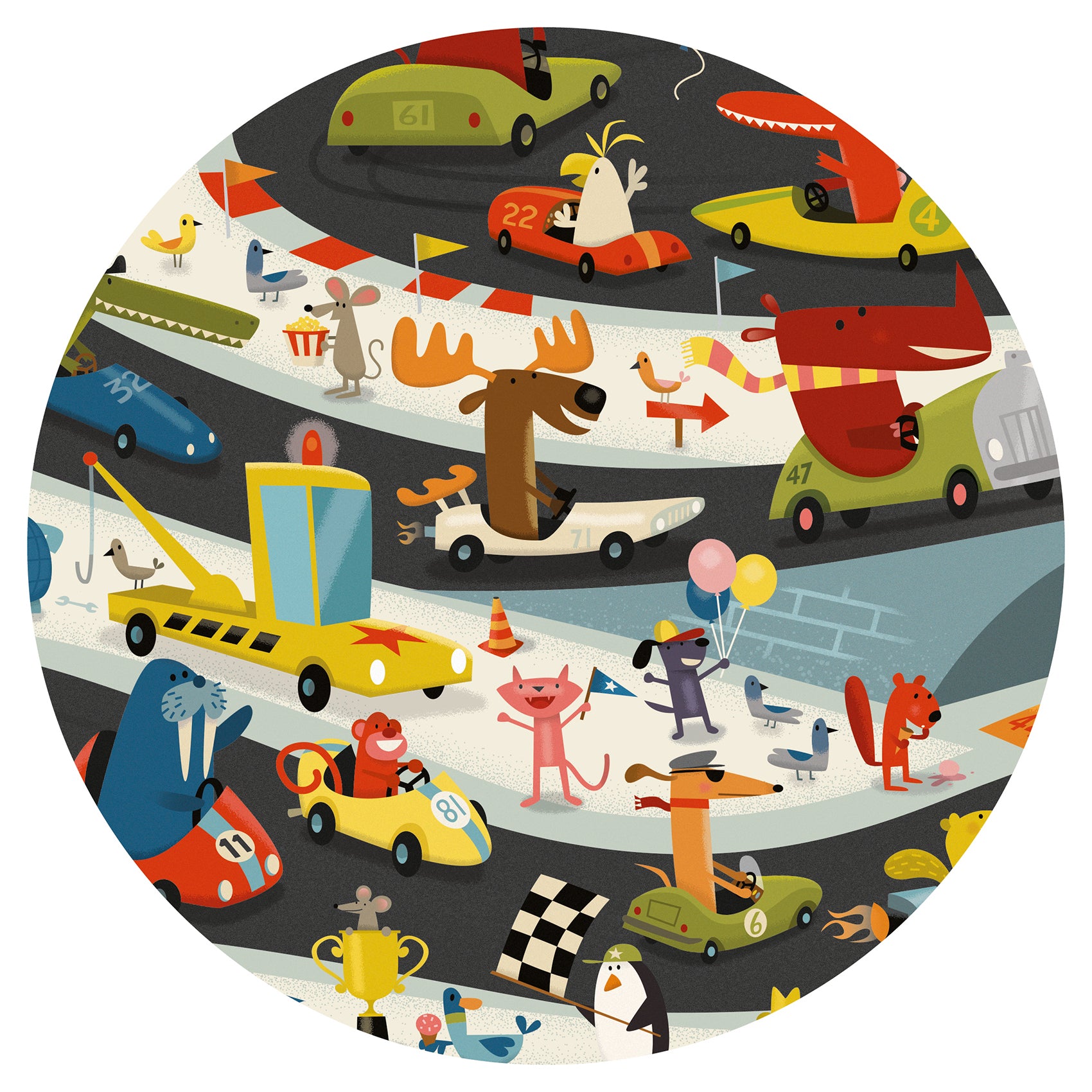 Puzzle d'Osservazione Rally Automobilistico - 54 pezzi