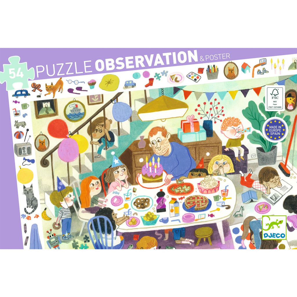 Puzzle d'Osservazione La Festa Di Compleanno - 54 pezzi