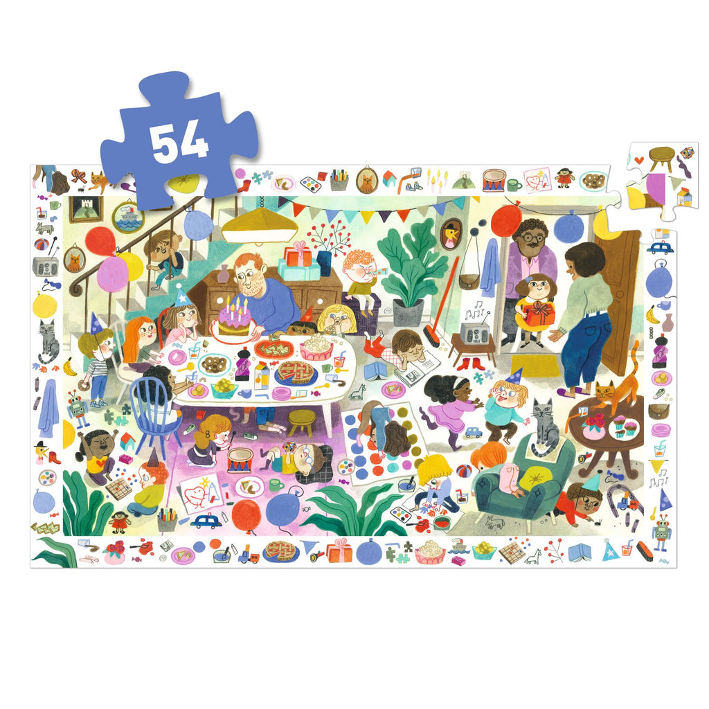 Puzzle d'Osservazione La Festa Di Compleanno - 54 pezzi 