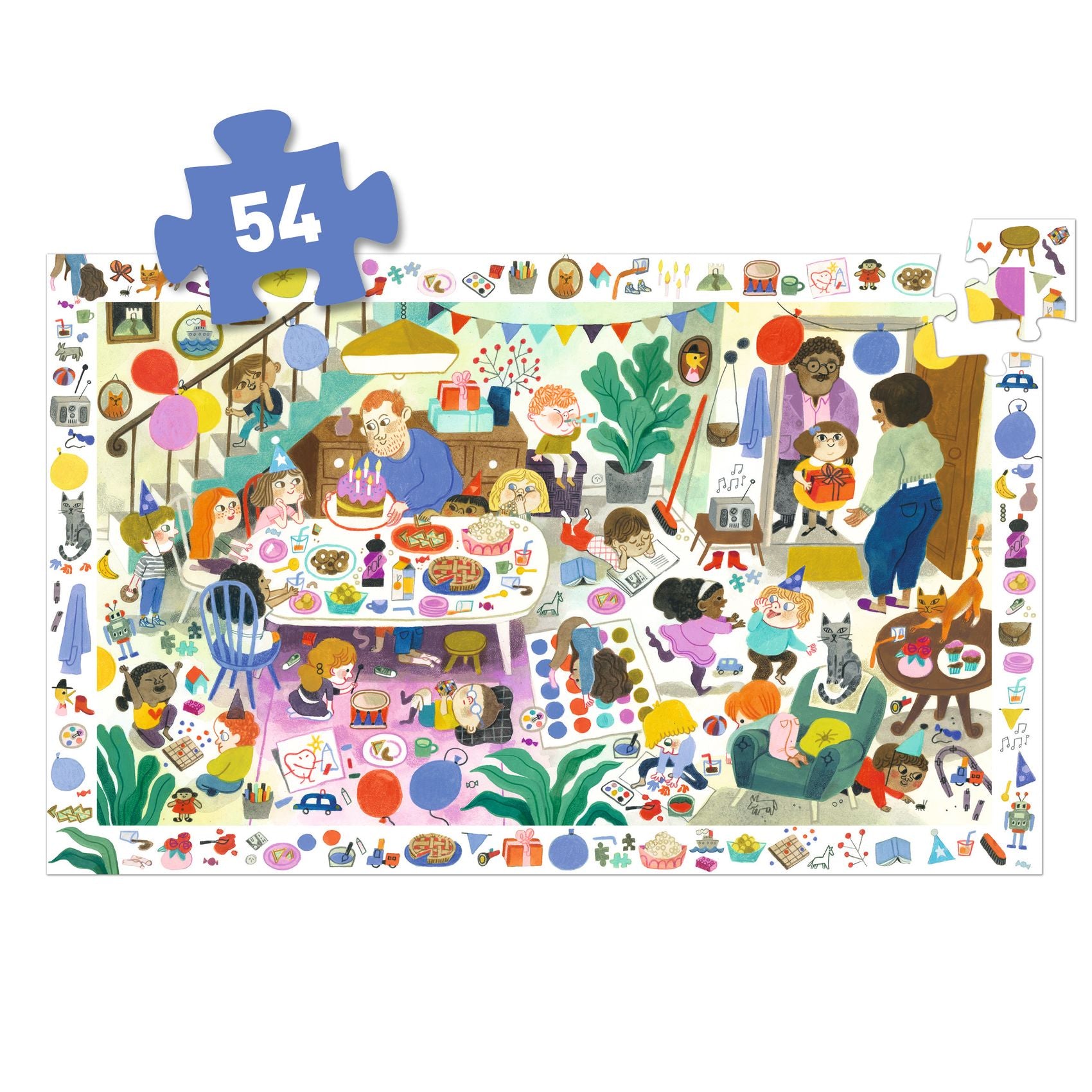 Puzzle d'Osservazione La Festa Di Compleanno - 54 pezzi 