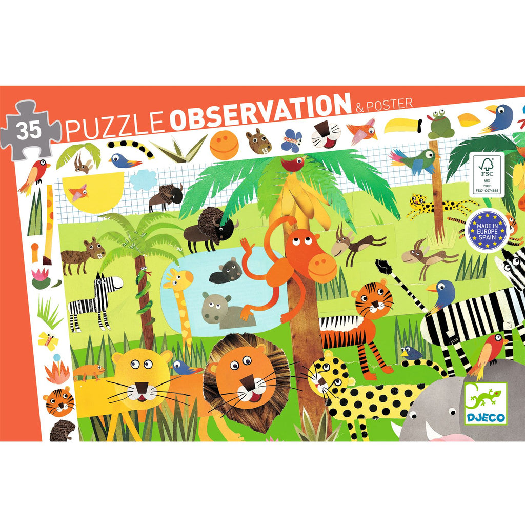 Puzzle d'Osservazione La Giungla - 35 pezzi
