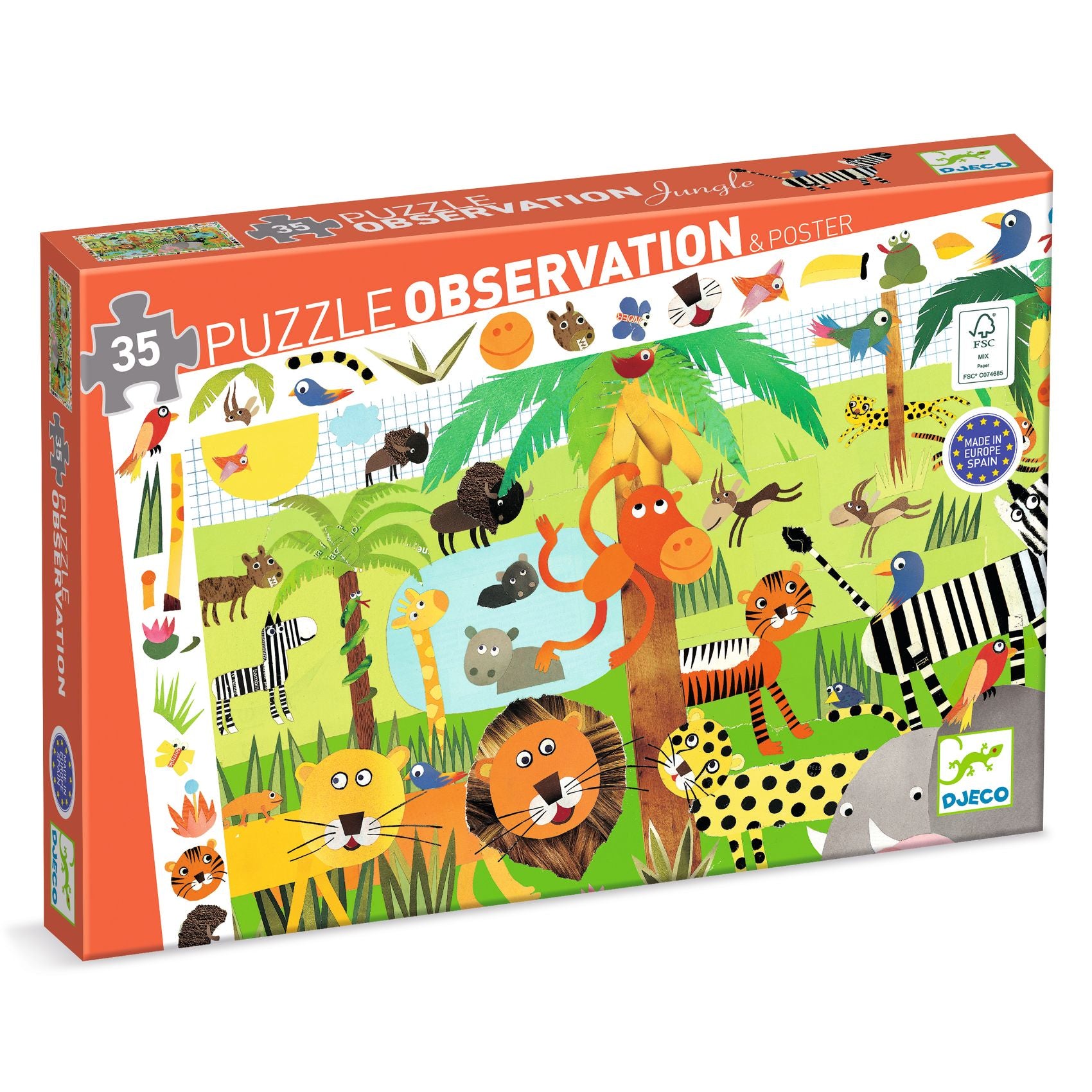 Puzzle d'Osservazione La Giungla - 35 pezzi