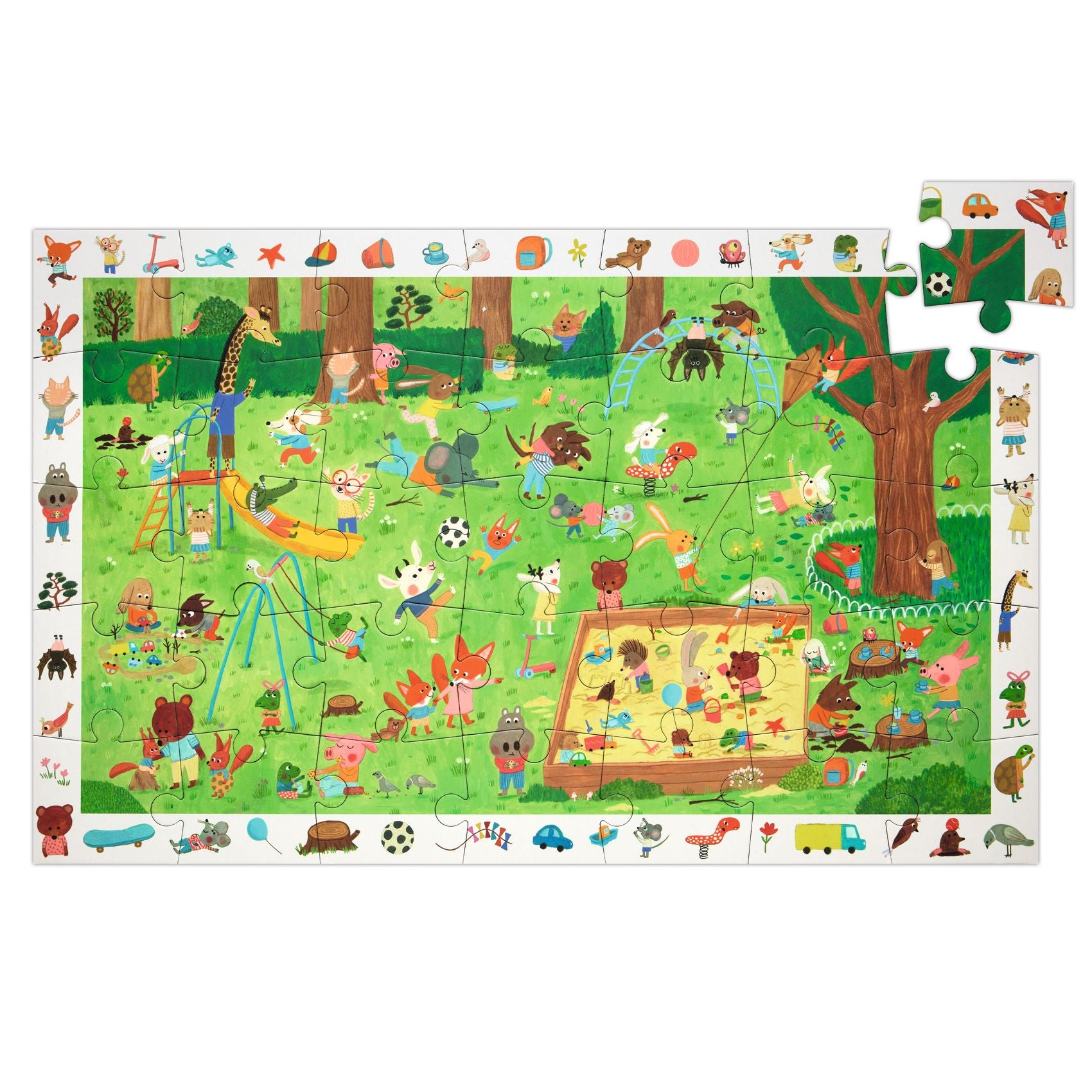 Puzzle d'Osservazione Il Giardino Dei Piccoli Amici - 35 pezzi