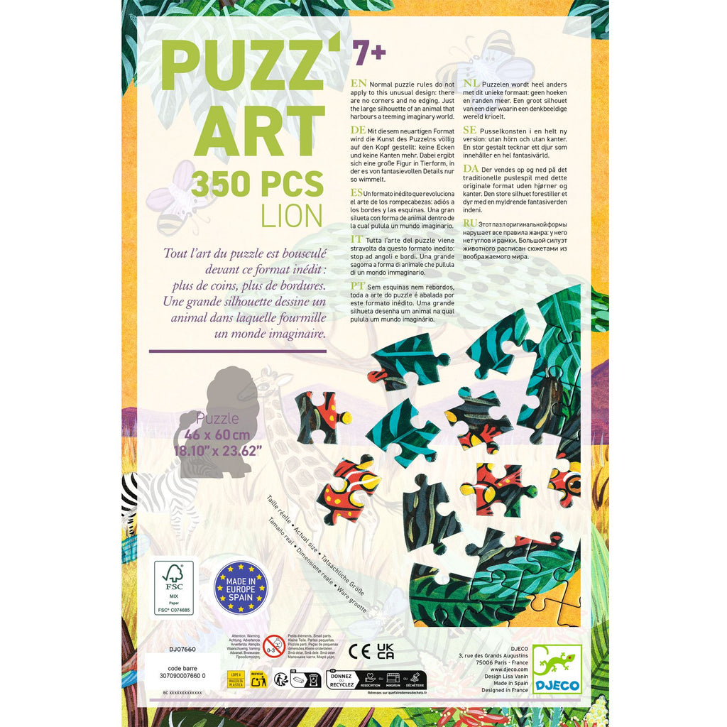 Puzzle Sagomato 350 pezzi - Leone
