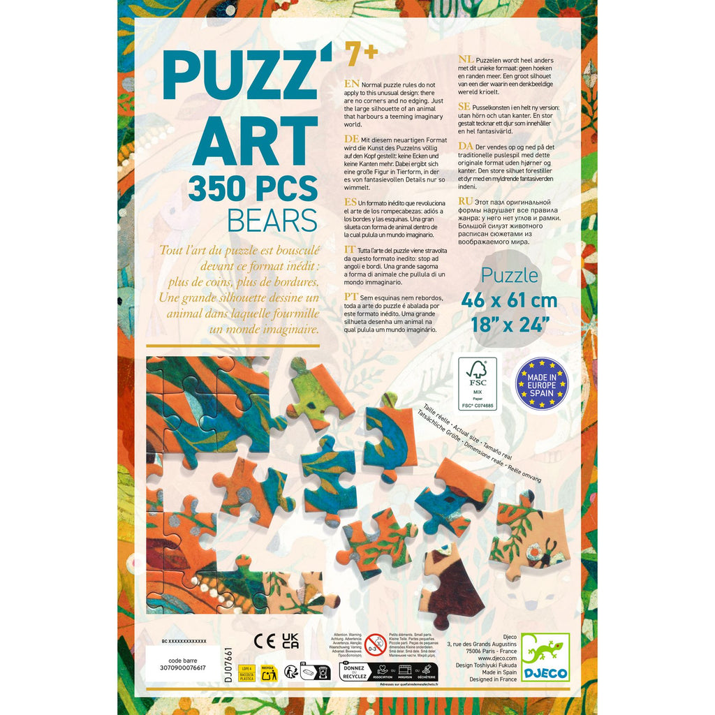 Puzzle Sagomato 350 pezzi - Orso