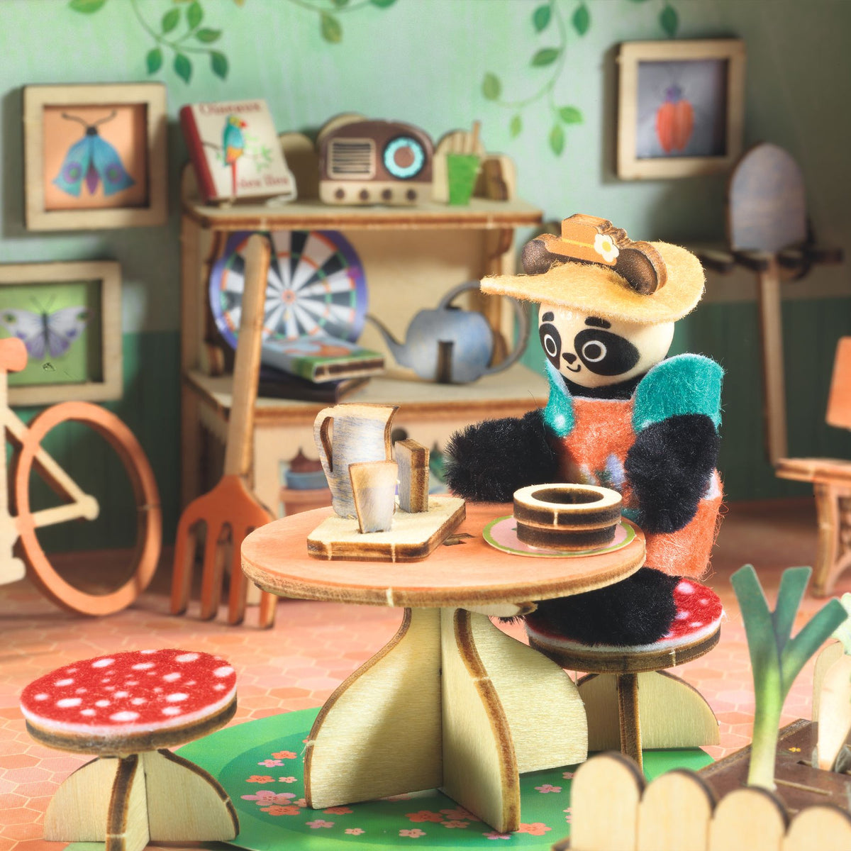 Kit Casetta In Miniatura - Mi House Olive - Djeco - immagine 11