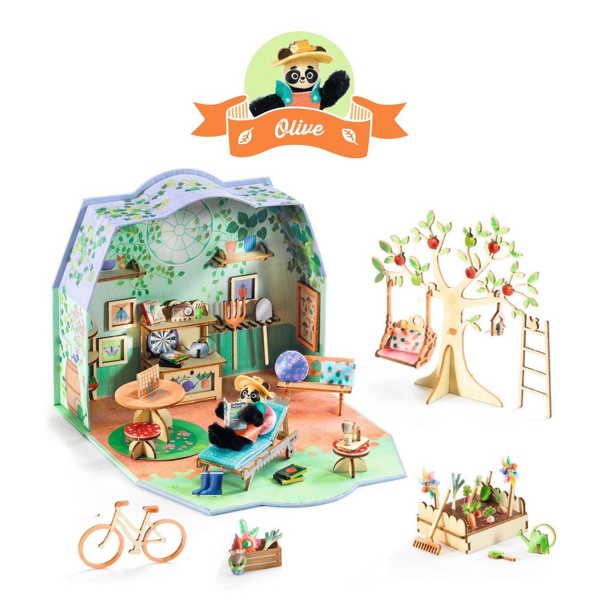 Kit Casetta In Miniatura - Mi House Olive - Djeco - immagine 3