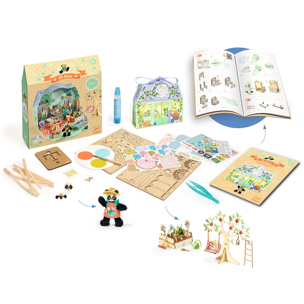 Kit Casetta In Miniatura - Mi House Olive - Djeco - immagine 4