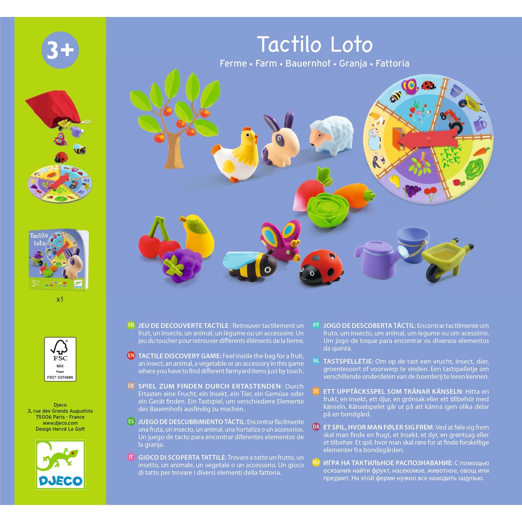 Gioco sensoriale Tactilo Lotto - Fattoria Tattile