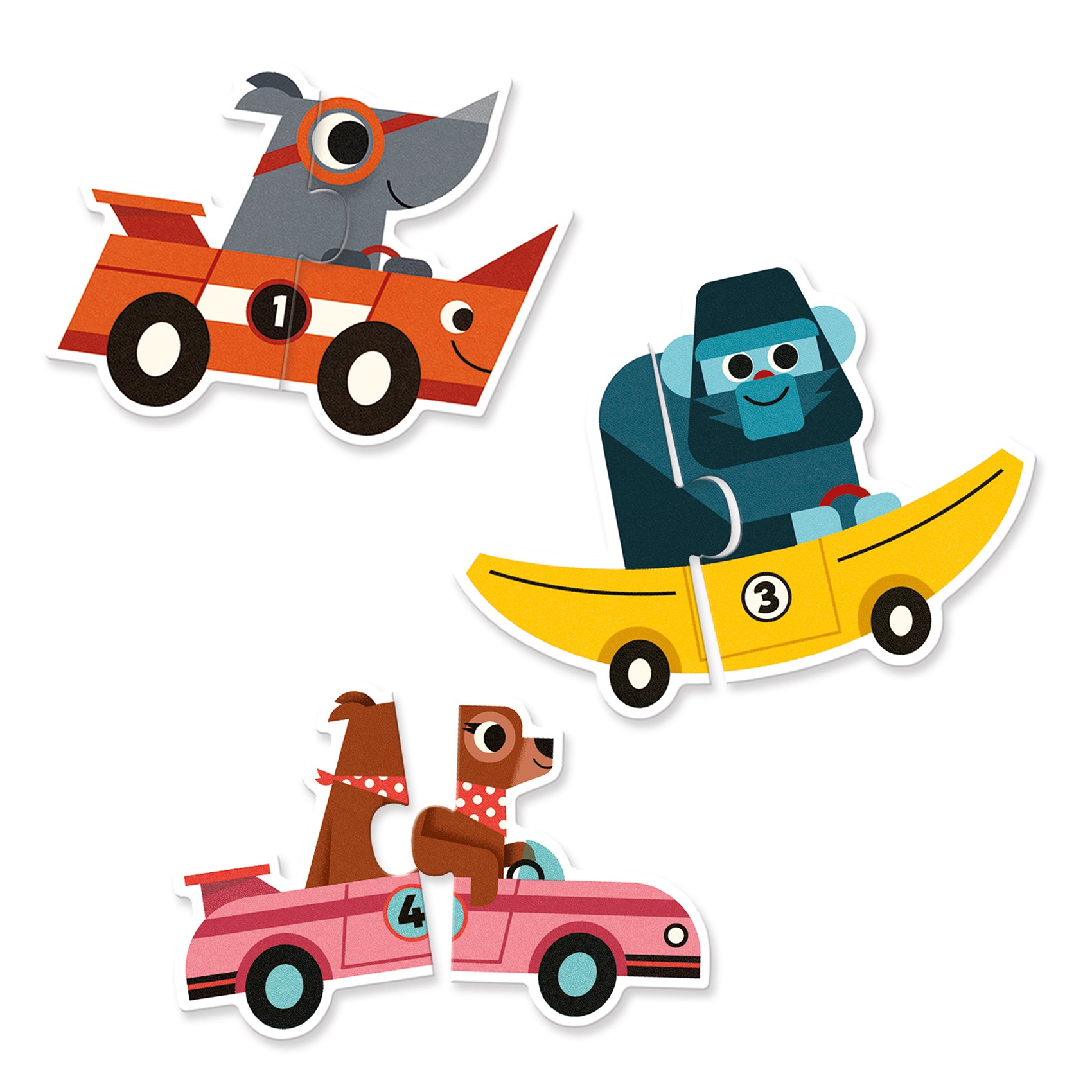 Puzzle Duo Racing Cars 