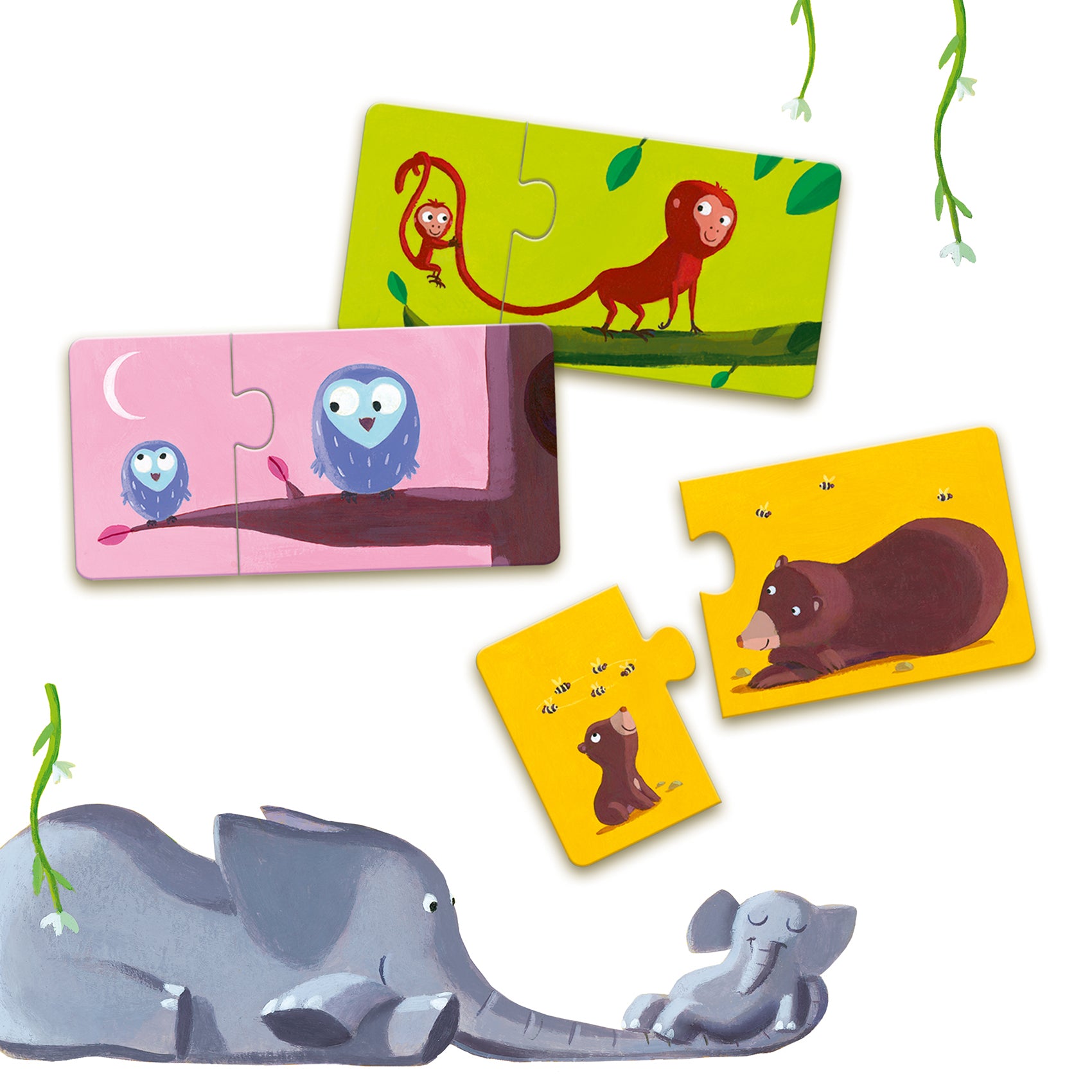 Puzzle Duo Mamma e Cuccioli