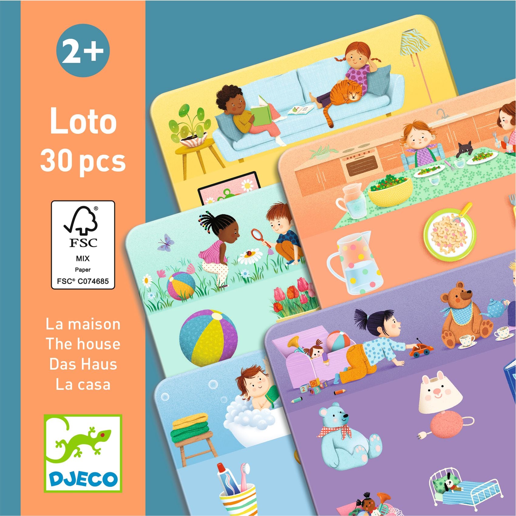 Loto Nella Casa, gioco di associazione per bimbi