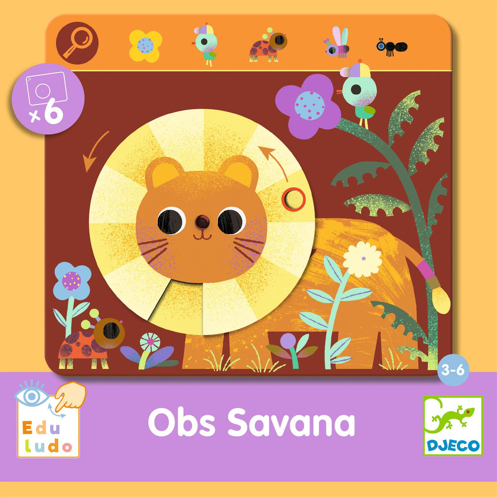 Gioco D'Osservazione e Abbinamento - Savana