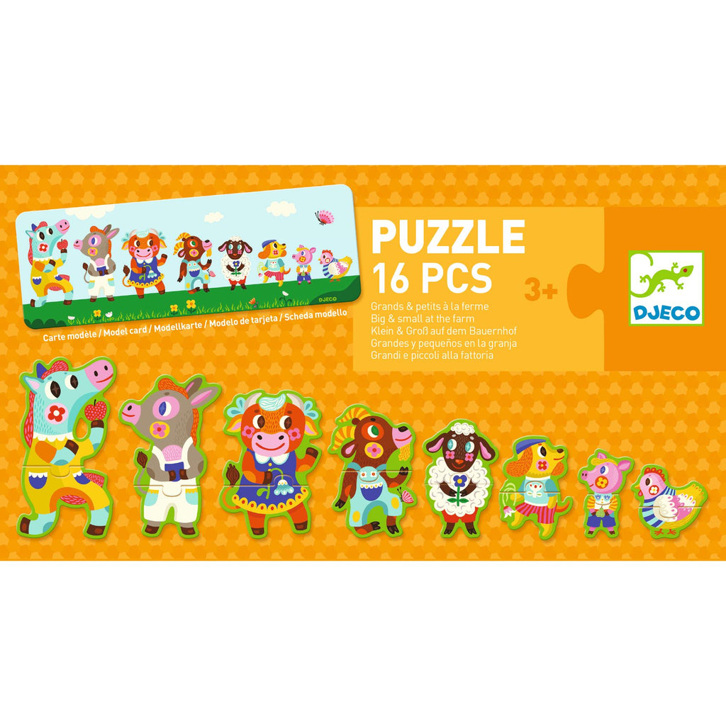 Puzzle Duo Grandi e Piccoli alla Fattoria