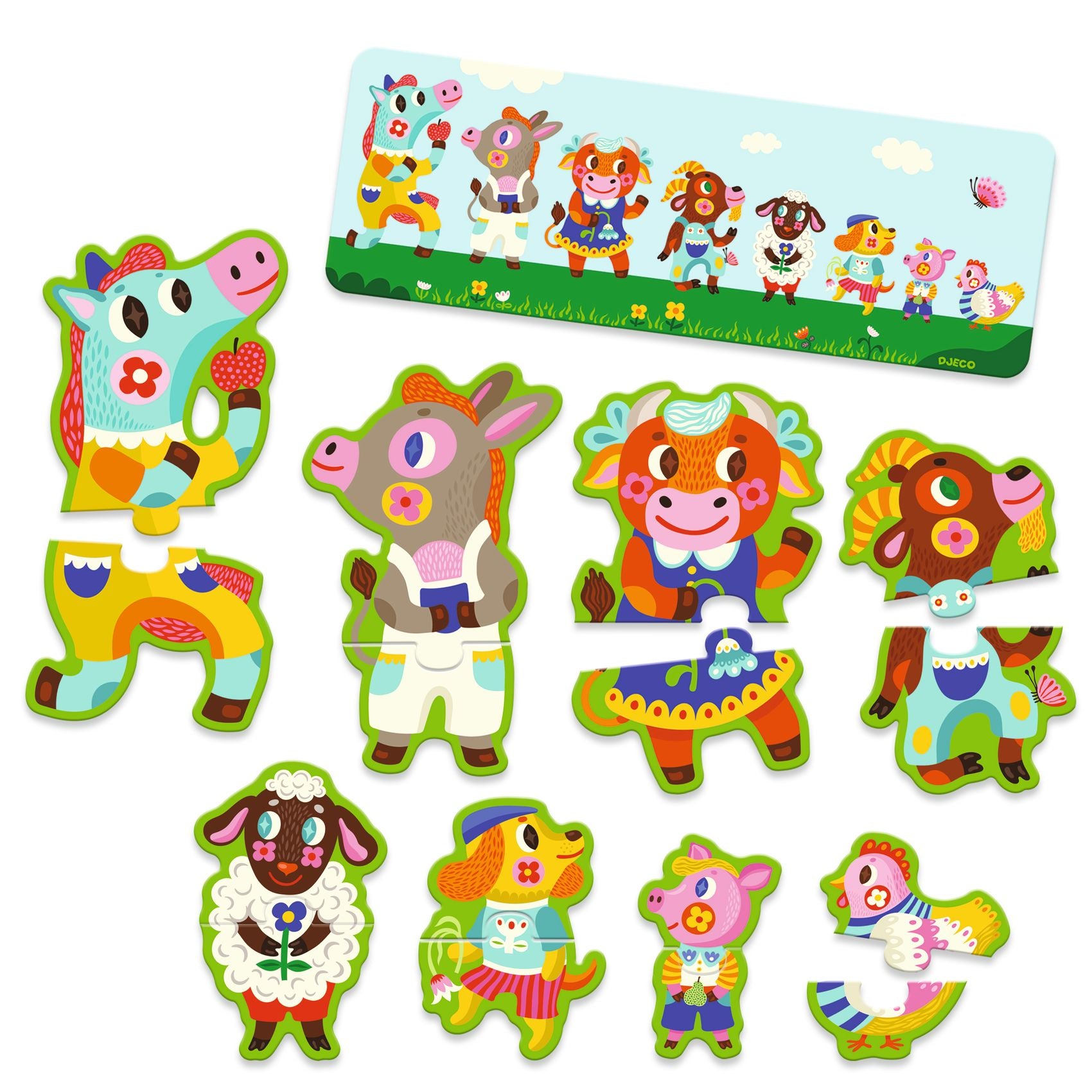 Puzzle Duo Grandi e Piccoli alla Fattoria
