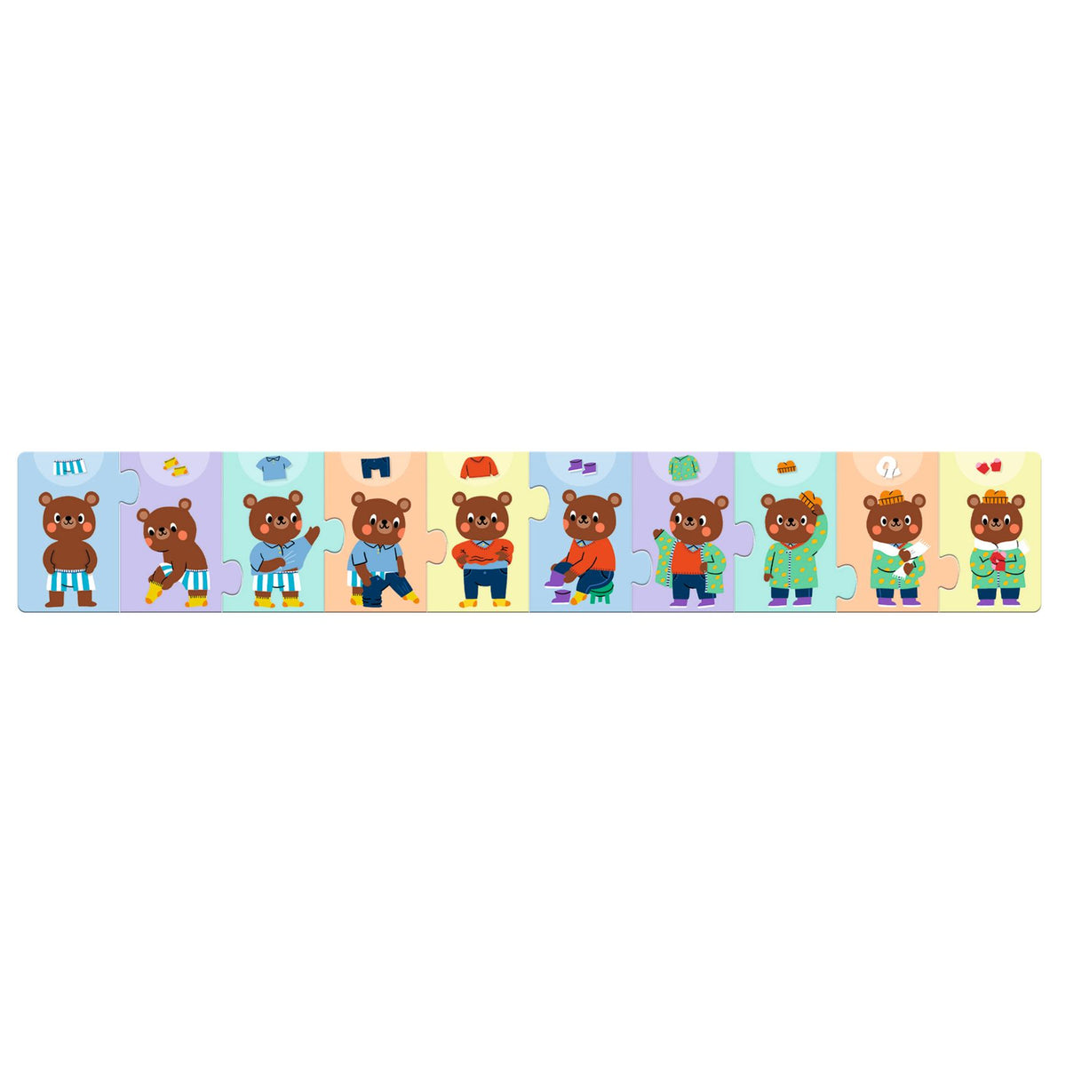 Puzzle Con Cornice - Orsacchiotto Si Veste - Djeco - immagine 4