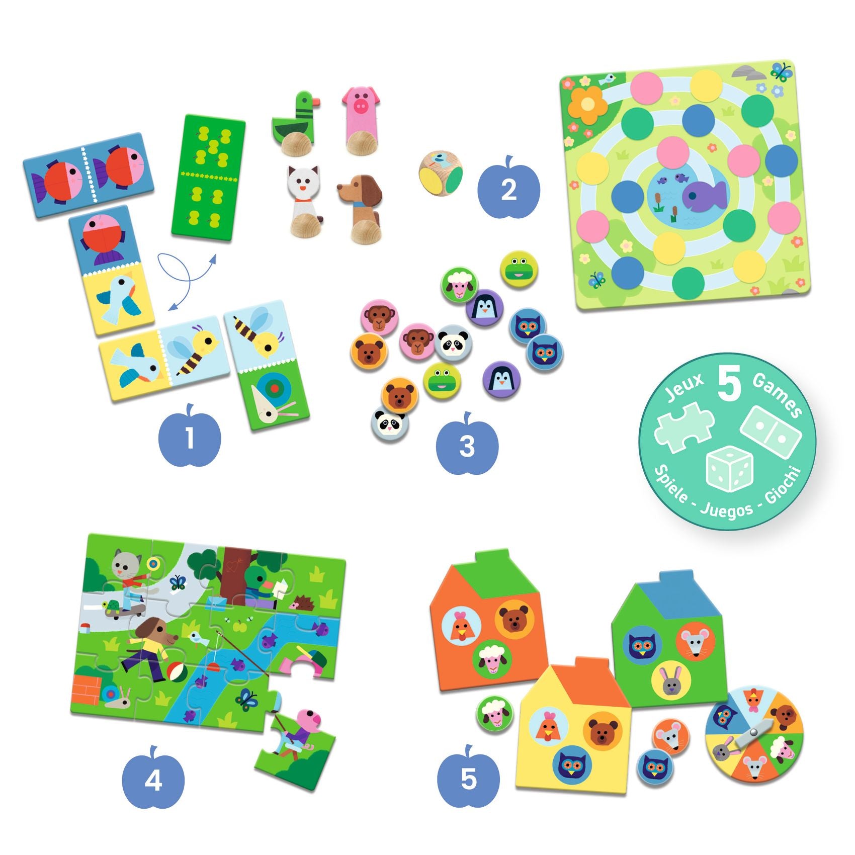 Alla fattoria – 5 giochi da tavolo
