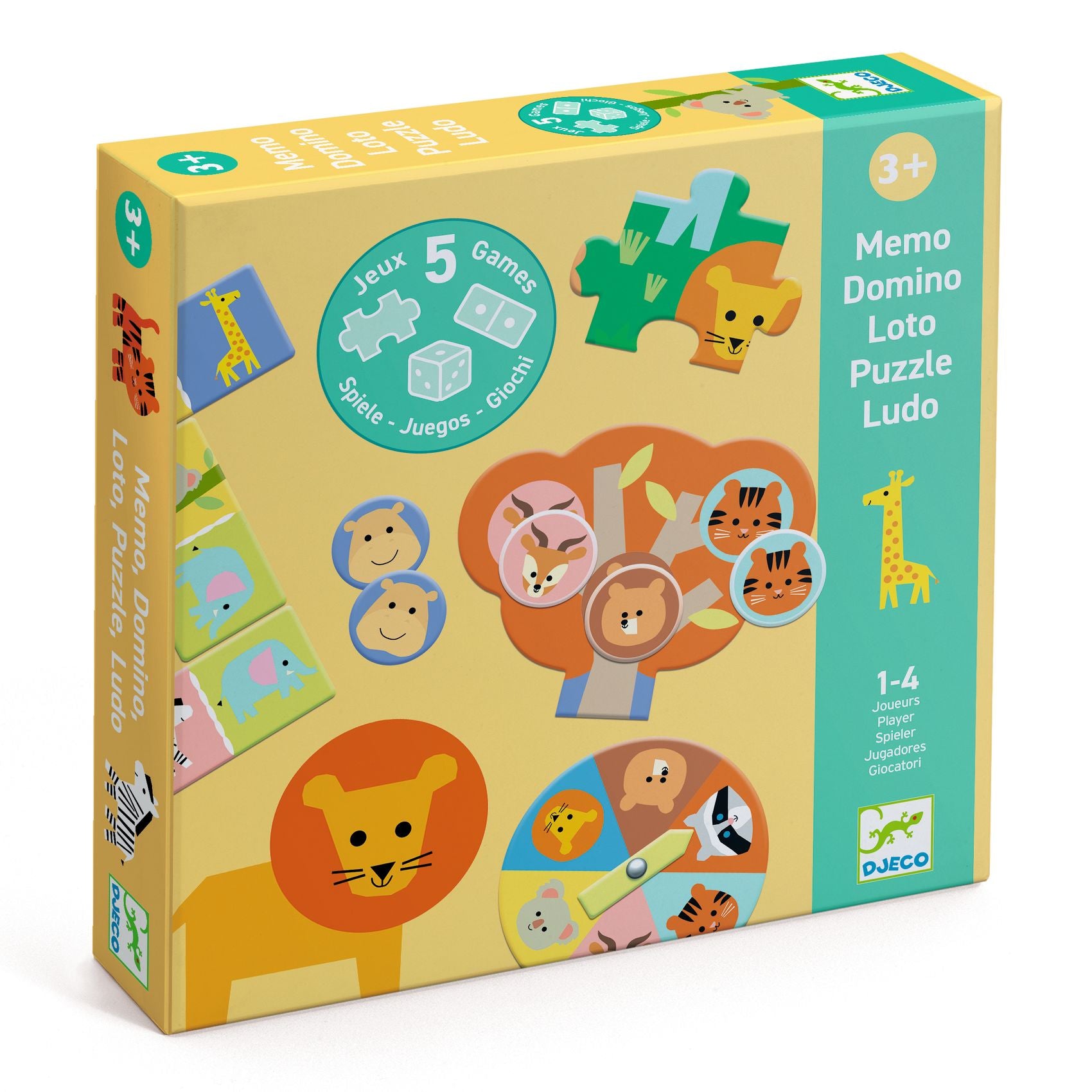 Animali Selvaggi – Set 5 giochi educativi per bambini